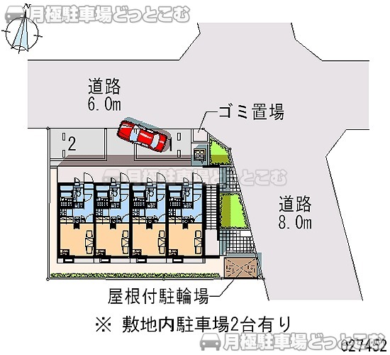藤沢市湘南台7－39－12の月極駐車場1