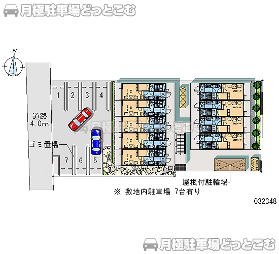 名古屋市中川区西日置2－15－15の月極駐車場1