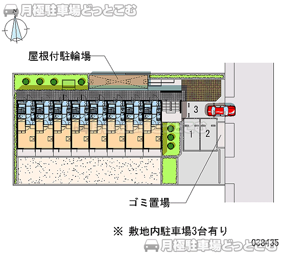 草加市氷川町2156－14の月極駐車場2