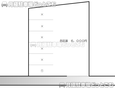 仙台市青葉区堤町2丁目19番地内の月極駐車場2
