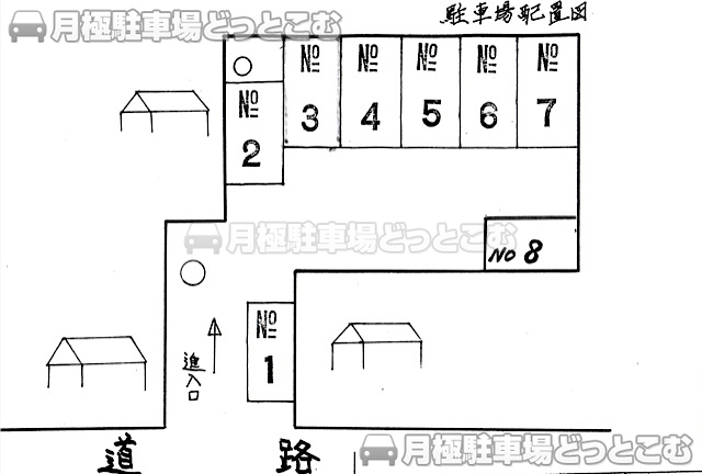 横浜市磯子区岡村3-18-7の月極駐車場3