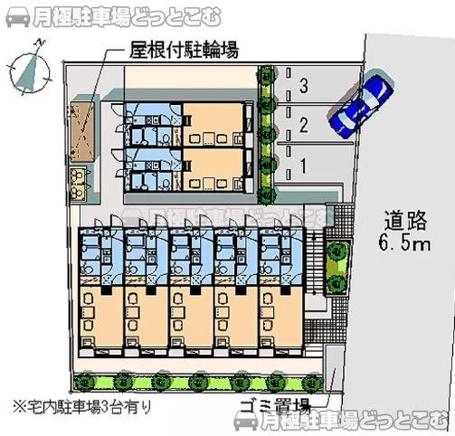さいたま市南区内谷3－11－13の月極駐車場2