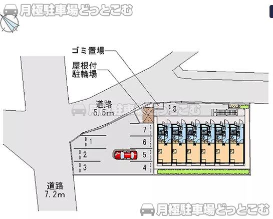加古郡播磨町宮西2－6－10の月極駐車場2