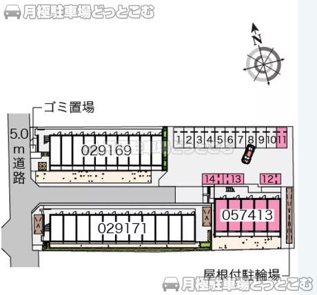 船橋市前原西1－9－34の月極駐車場3