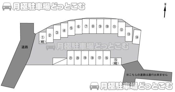 松本市島立649－5の月極駐車場2