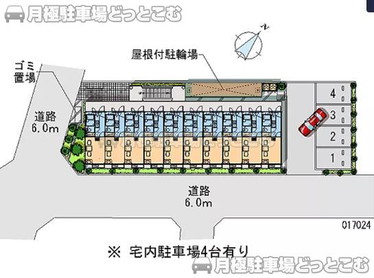 所沢市東所沢2－20－1の月極駐車場2