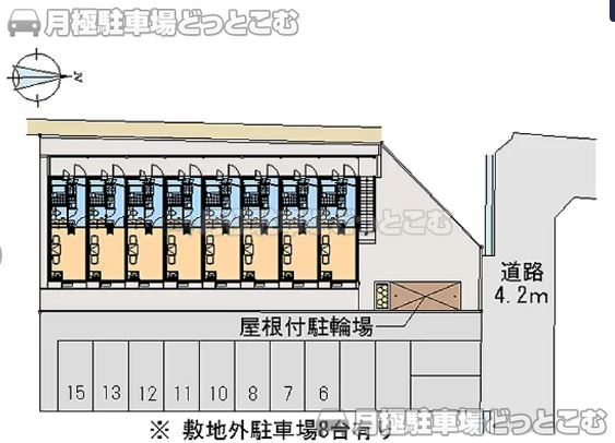 奈良市東九条町1106－2の月極駐車場2