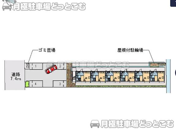 越谷市袋山68－1の月極駐車場2