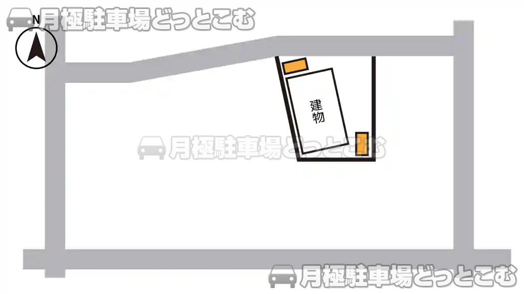 高槻市芥川町4丁目12-14の月極駐車場2