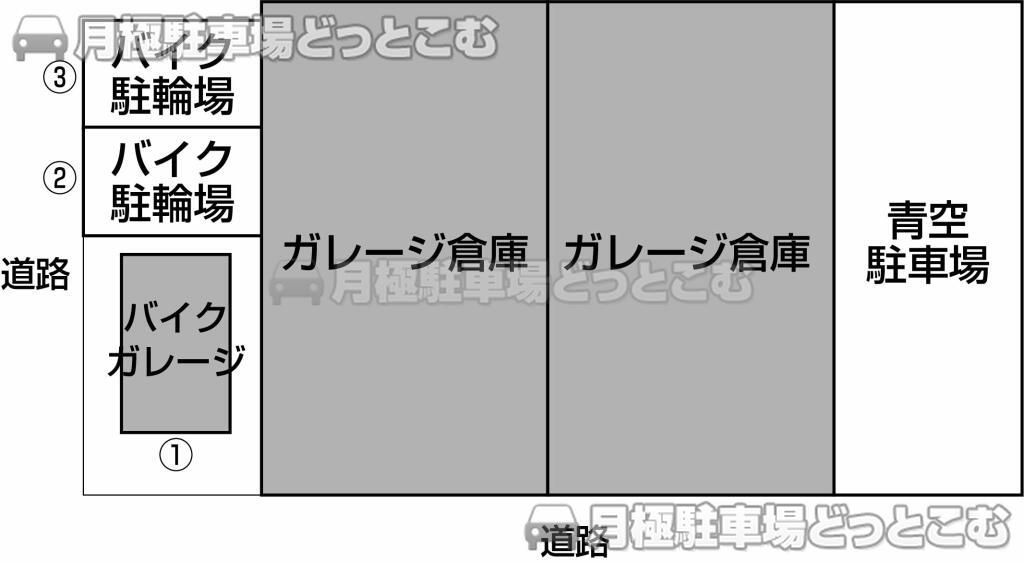 志木市柏町1-9-89の月極駐車場3