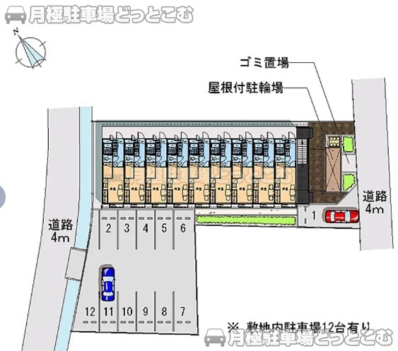 明石市大久保町江井島7－1の月極駐車場1
