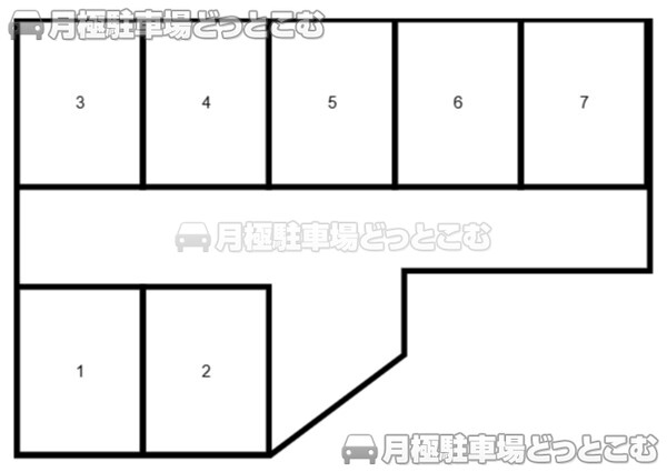 旭市鎌数3316-13の月極駐車場3