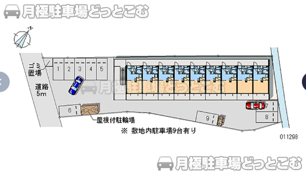 福山市神村町72－1の月極駐車場1