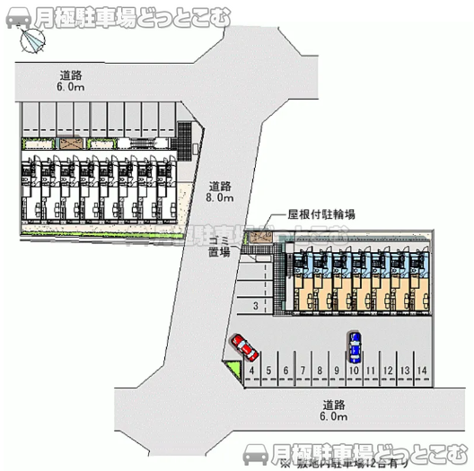 額田郡幸田町深溝六反21の月極駐車場1