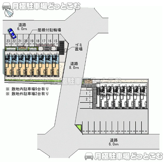 額田郡幸田町深溝水口無16の月極駐車場1