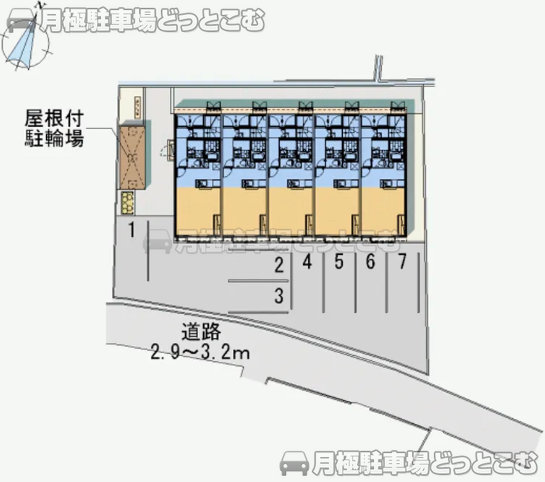 倉敷市青江763の月極駐車場1