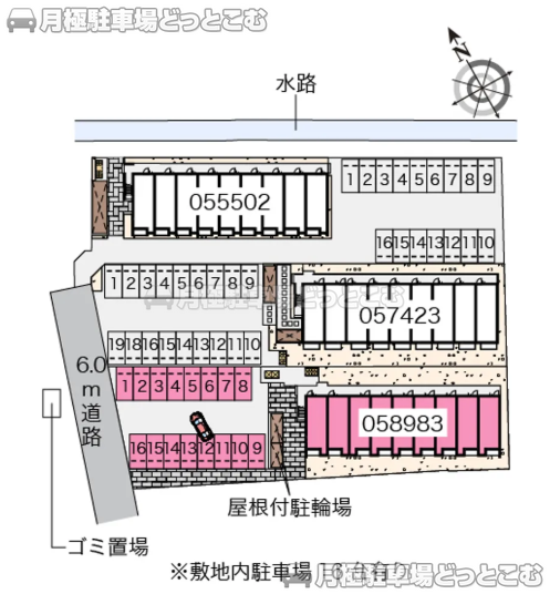 倉敷市高須賀380－1の月極駐車場1