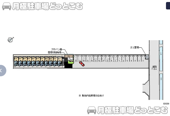 倉敷市連島町鶴新田2595－1の月極駐車場1