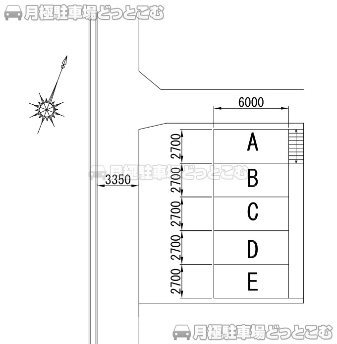 堺市南区土佐屋台1489の月極駐車場3