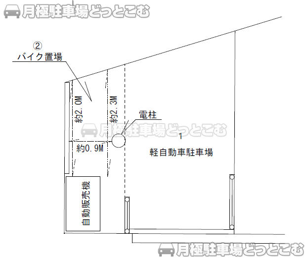 大阪市城東区鴫野東1丁目14の月極駐車場2