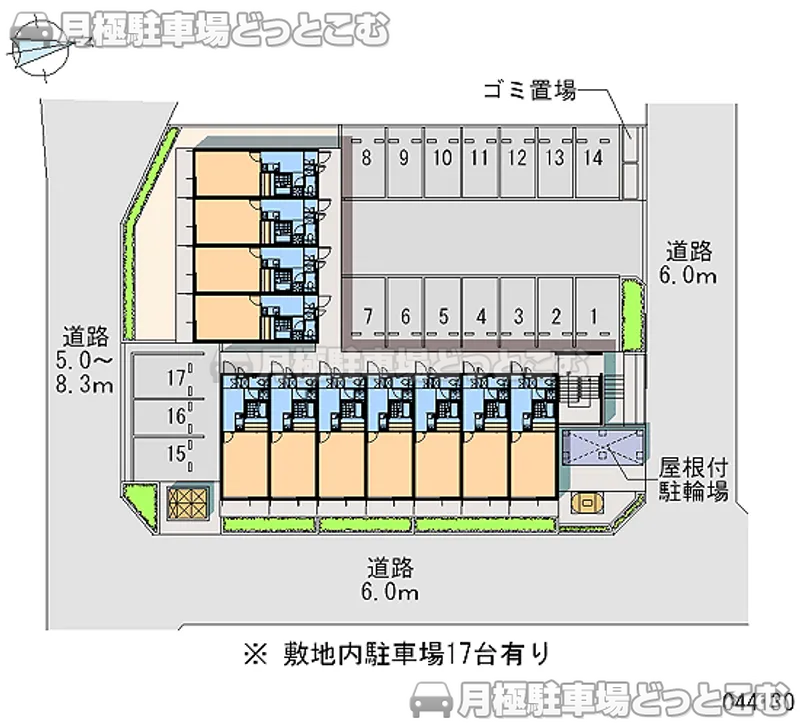 松本市庄内3－11－3の月極駐車場2