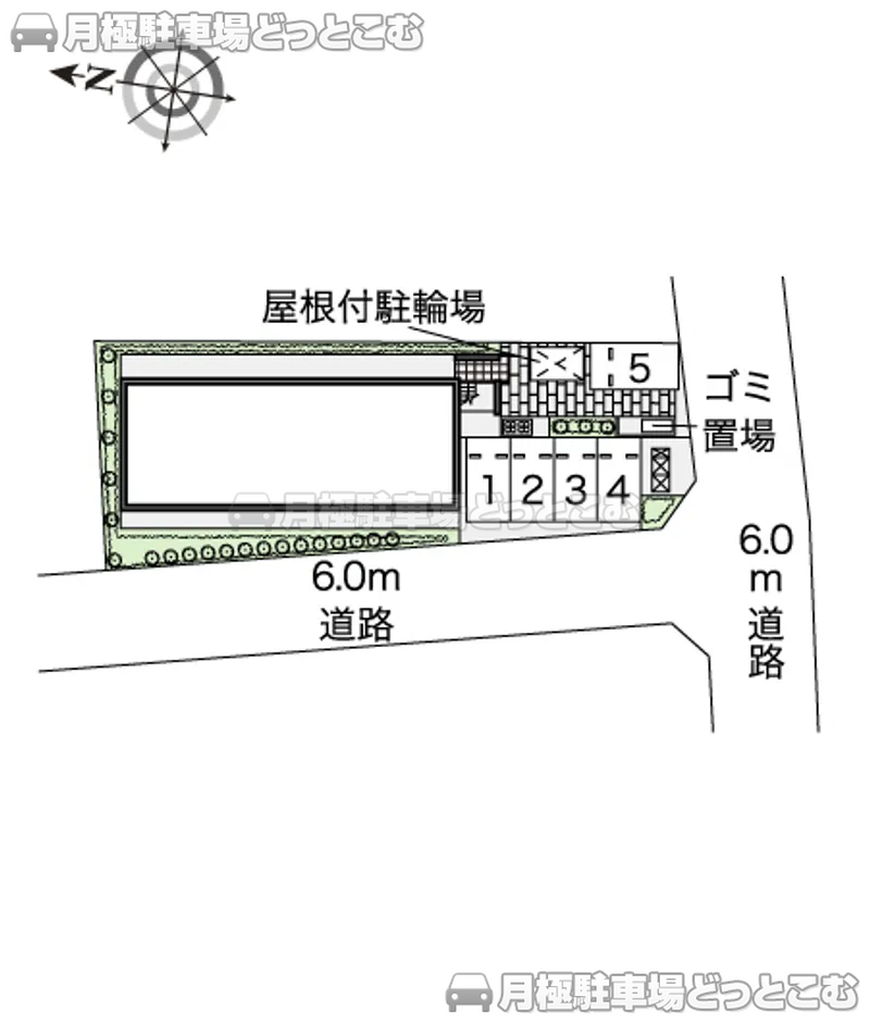 市川市原木3－14－23の月極駐車場2