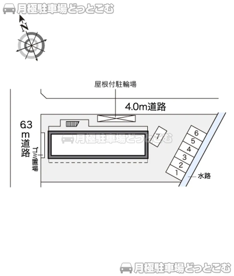 川崎市幸区南加瀬4－11－32の月極駐車場2