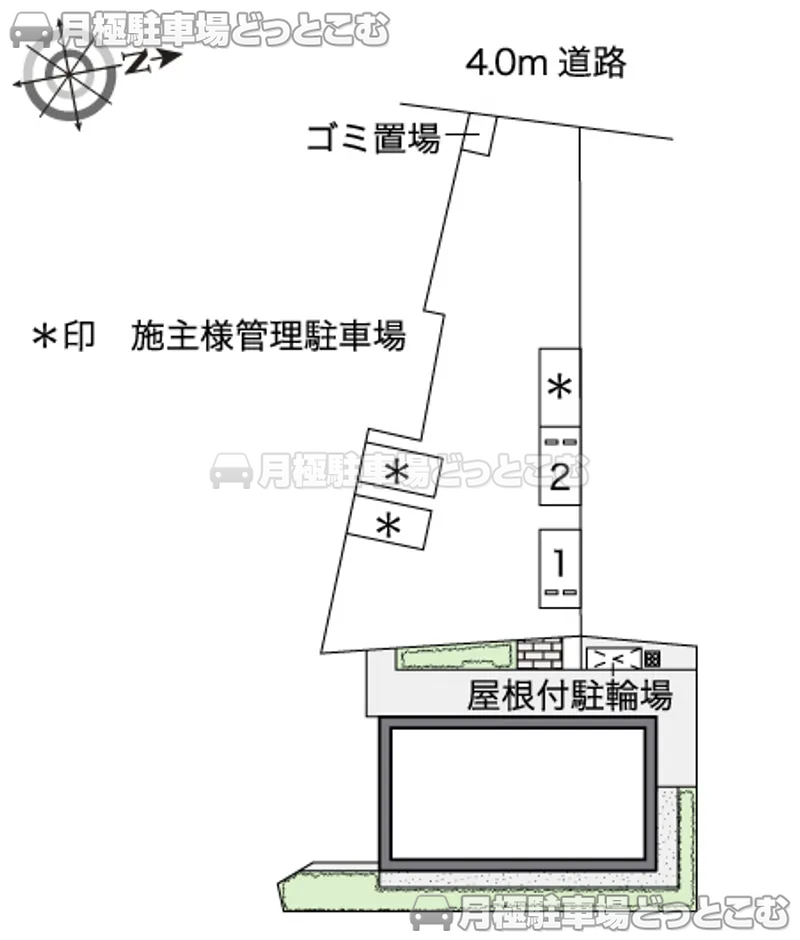町田市鶴間6－29－25の月極駐車場2