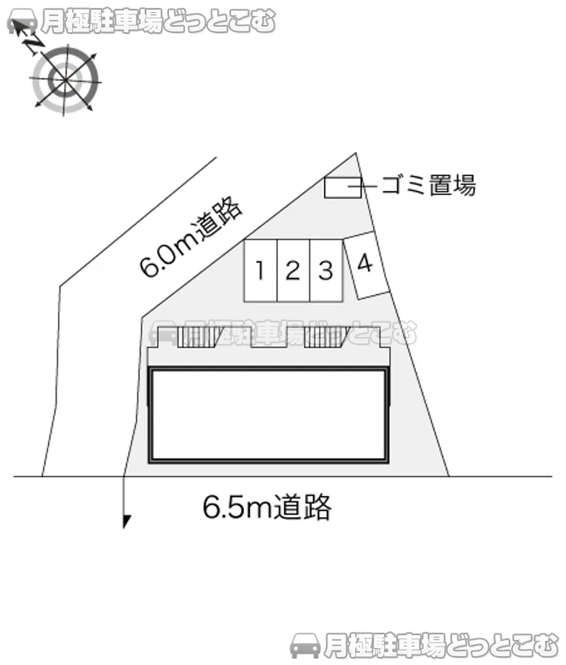府中市南町4－3－29の月極駐車場2