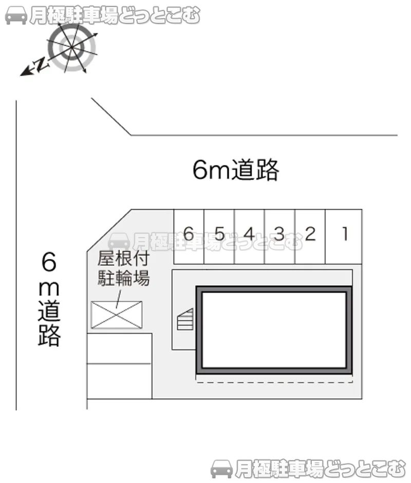 黒川郡大和町吉岡南3－18－2の月極駐車場2
