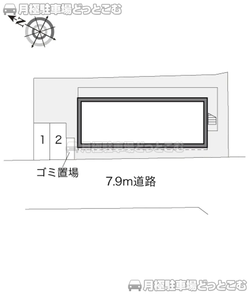 取手市井野台1－10－2の月極駐車場2