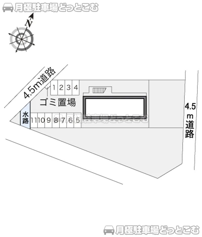 八戸市城下2－20－6の月極駐車場2