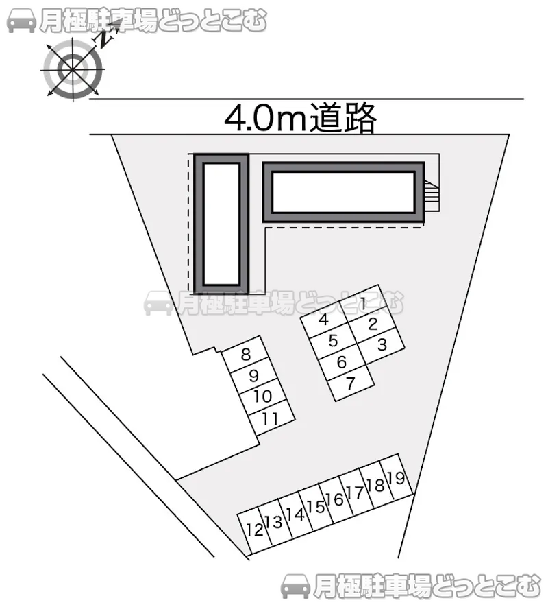 柏崎市桜木町26－29の月極駐車場2