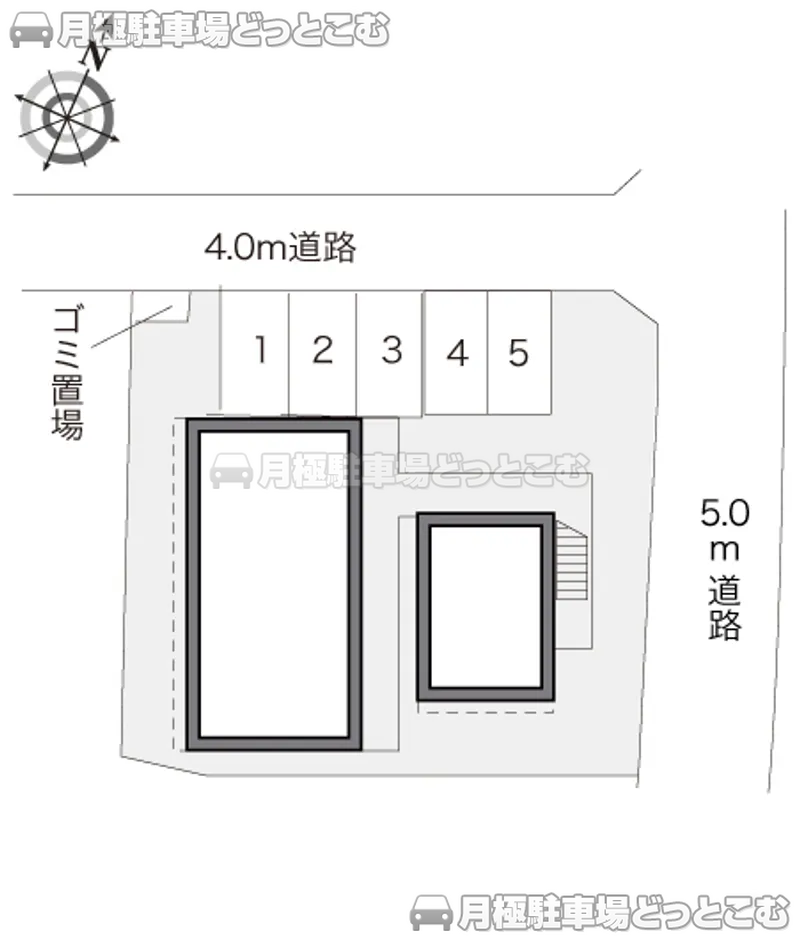 福岡市東区多々良2－34－15の月極駐車場2