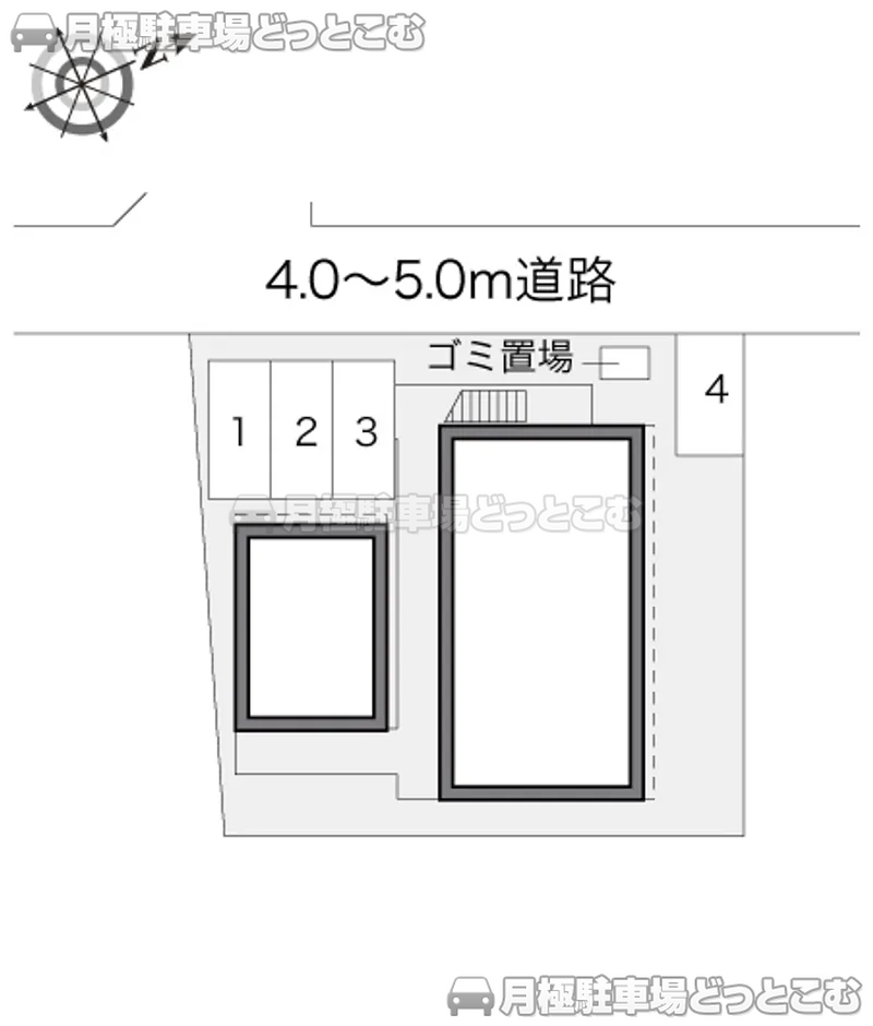 福岡市東区和白3－12－26の月極駐車場2
