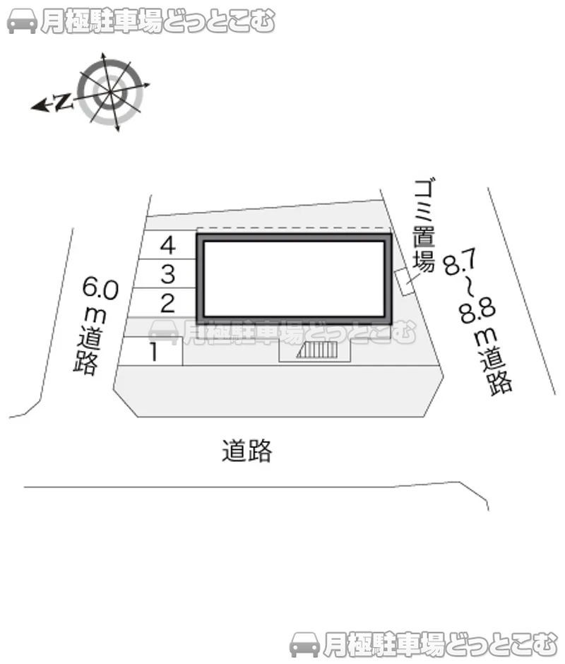 名古屋市西区比良3－369の月極駐車場2