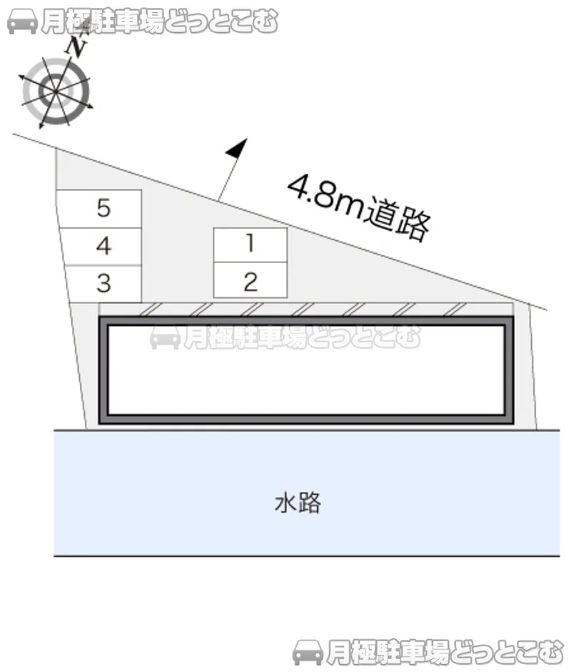 岡山市北区津高五反地243－1の月極駐車場2