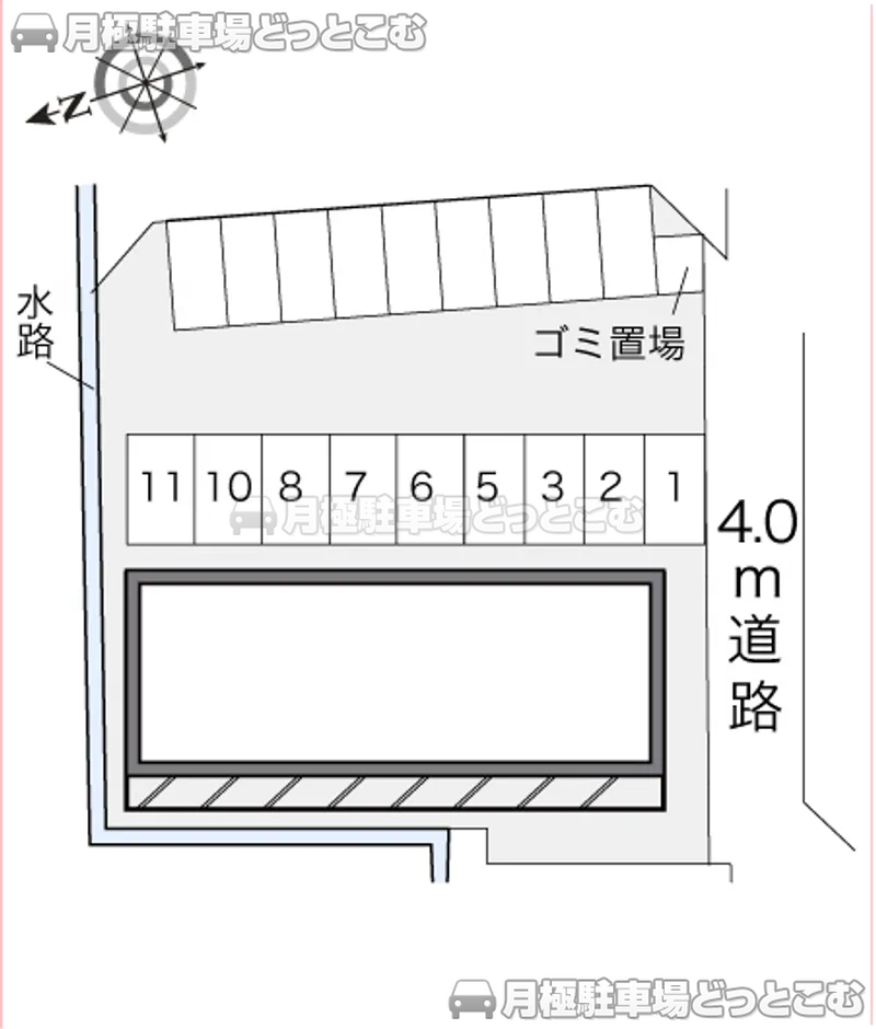 高松市成合町665－1の月極駐車場2