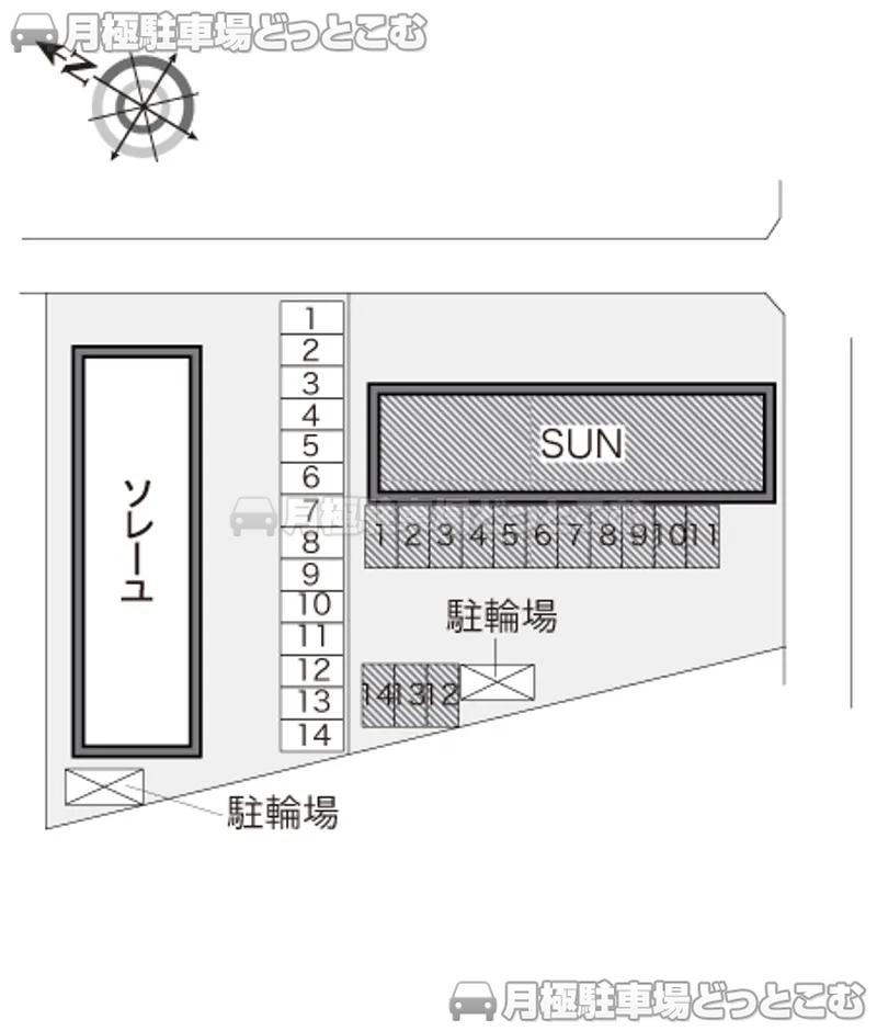 燕市井土巻2－328－2の月極駐車場2