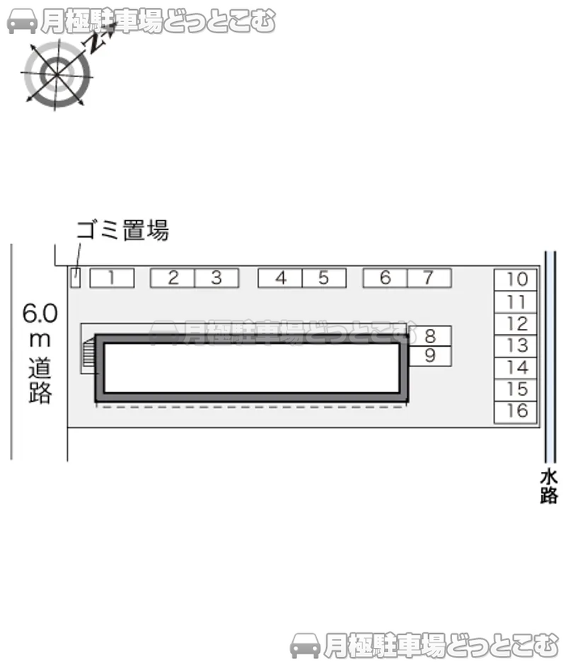 西春日井郡豊山町豊場栄24の月極駐車場2
