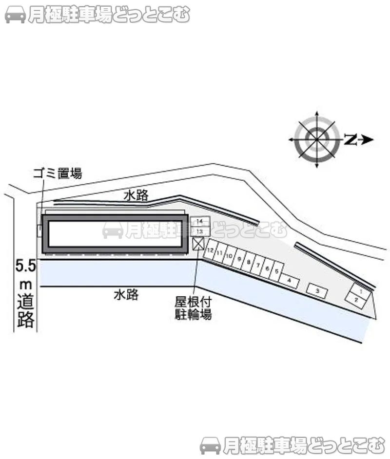 仙台市泉区松森内町69－1の月極駐車場2
