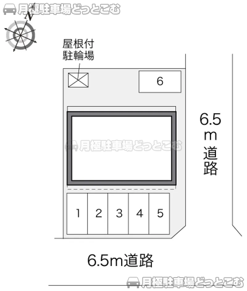 青森市緑2－2－11の月極駐車場2
