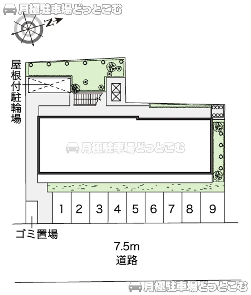 堺市堺区東湊町2－133－9の月極駐車場2
