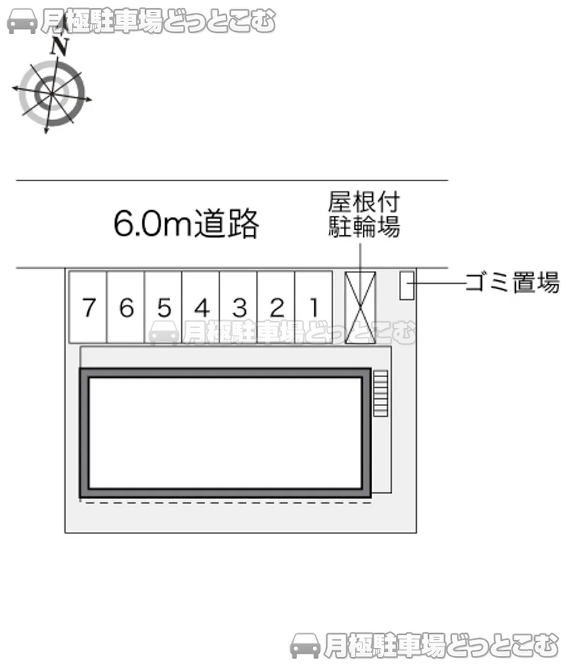 千葉市中央区蘇我4－12－23の月極駐車場2