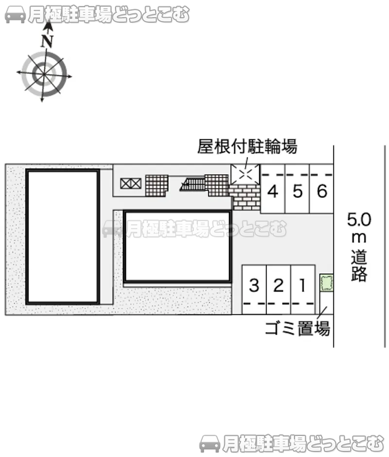 別府市照波園町2－50の月極駐車場2