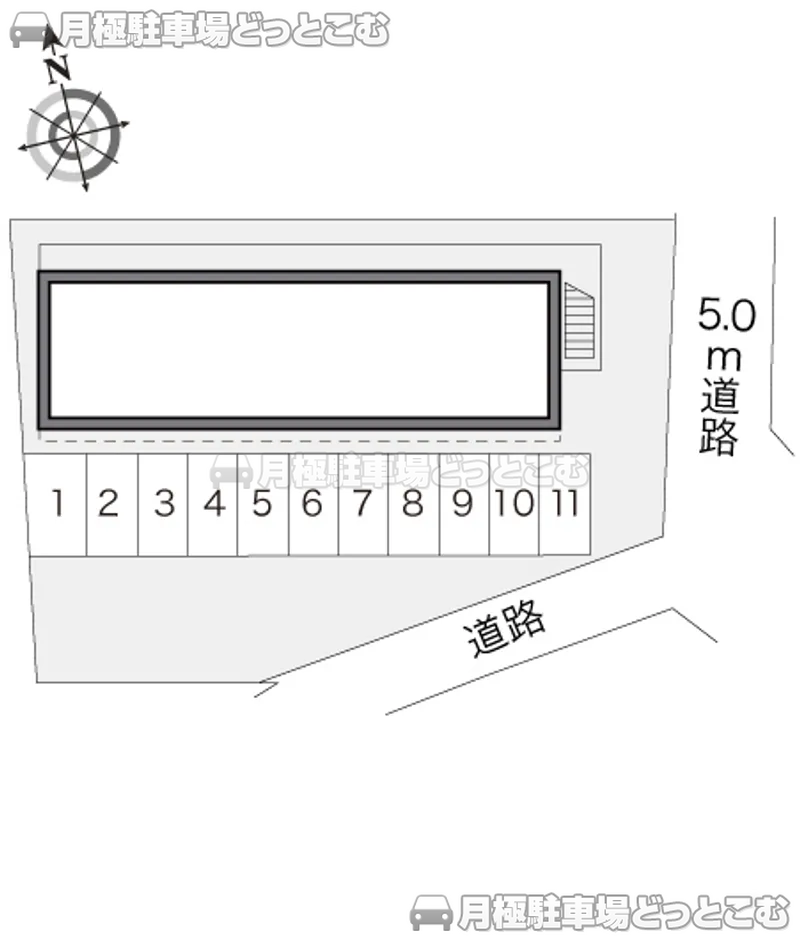 御殿場市二枚橋608－1の月極駐車場2