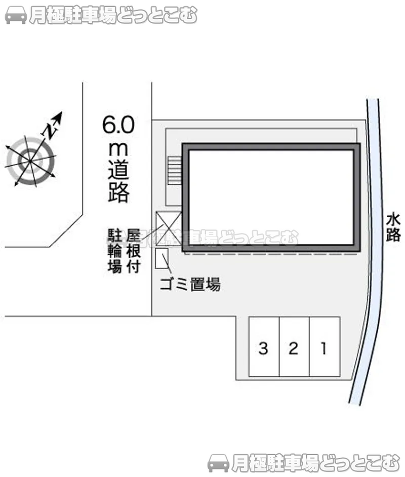 金沢市城南2－34－12の月極駐車場2