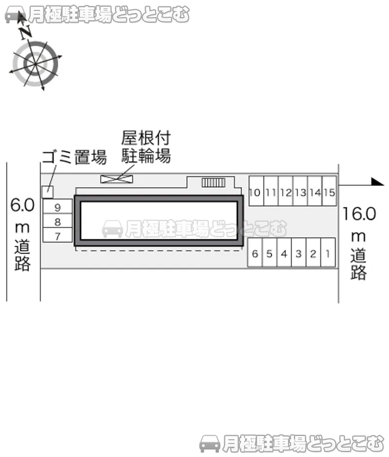 一宮市富士2－9－24の月極駐車場2