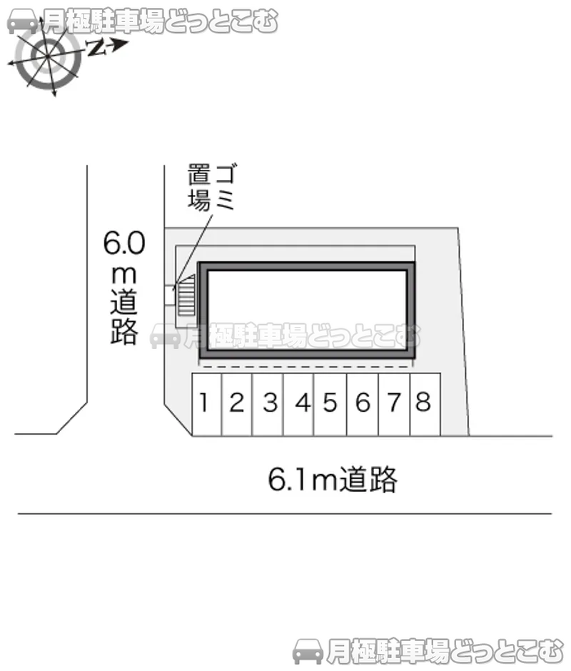 豊田市市木町4－6－9の月極駐車場2