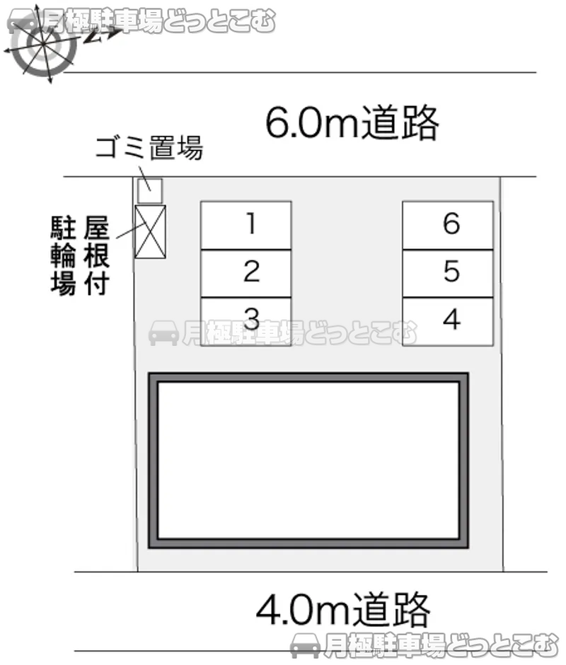 知立市八ツ田町1－16－2の月極駐車場2